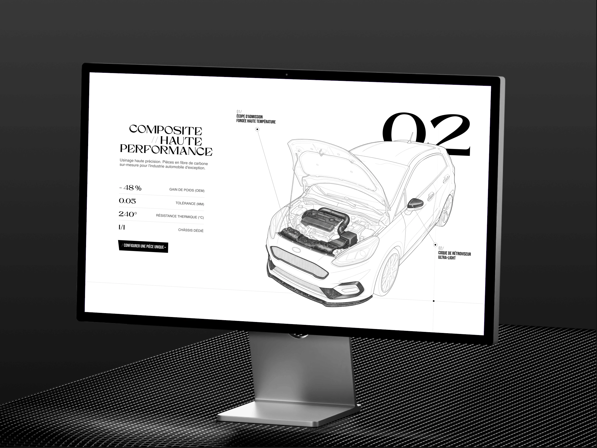 MMComposite - Schéma technique et vue éclatée